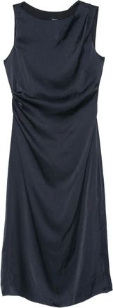 Theory Abito con scollo drappeggiato - Blu