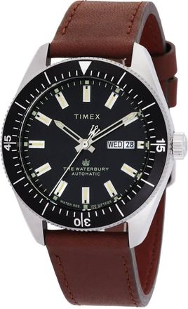 Timex Waterbury Automatic Black Dial Mens Watch TW2V24800ZV