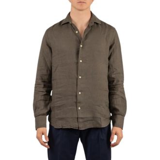 Saint Barth Camicia - Heren - Casual Overhemden - Bruin - L - Overhemden