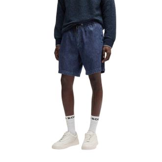 HUGO BOSS Denim shorts heren (Donkerblauw)