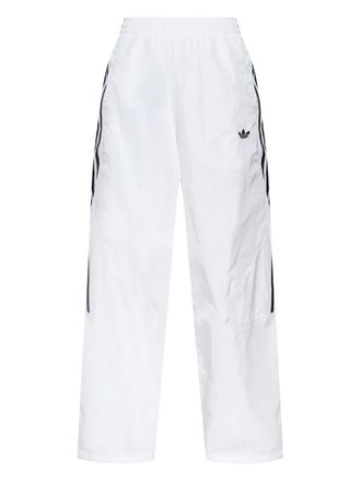 adidas logo-embroidered track pants - women - Recycled Polyamide - L - White