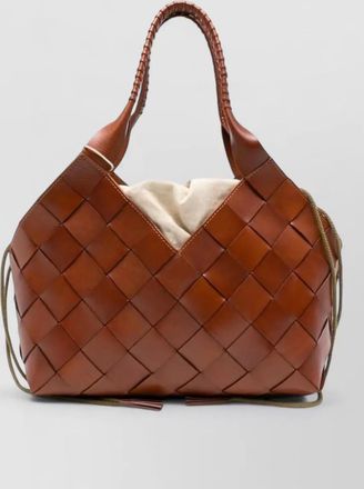 Dragon Diffusion castello woven tote bag dual handles