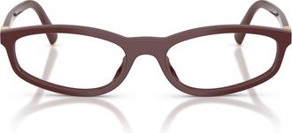 Miu Miu 0mu 01zv Rectangular Acetate Eyeglasses