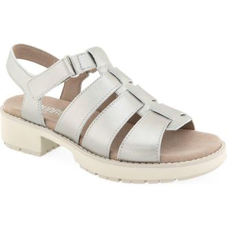 Munro Marley Fisherman Sandal in Metallic Leather at Nordstrom, Size 10.5
