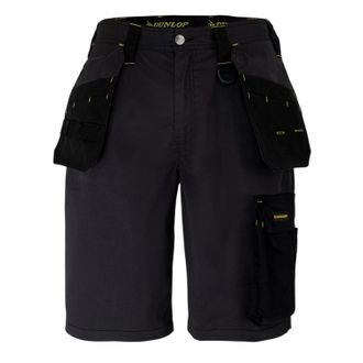 Dunlop Heren Werkshorts (Houtskool/zwart)