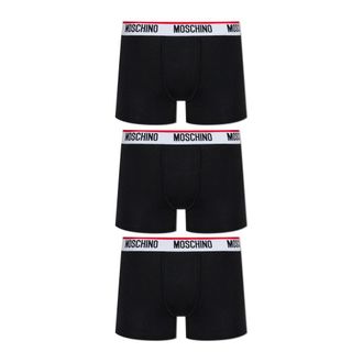 Moschino Ondergoed, Heren, Zwart, XL, Katoen, Drie-Pack Boxer Briefs