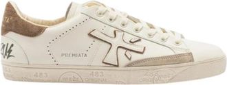 Premiata Steven Var 8476 - Heren - Sneakers - Wit - 40 EU - Leer - Schoenen