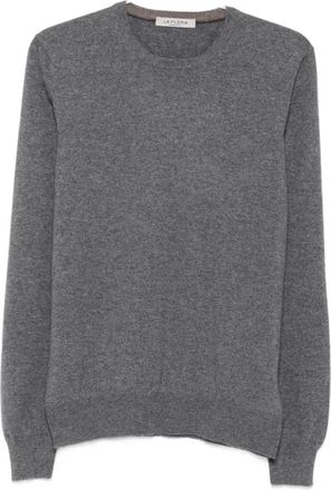 La Fileria Sweater Fileria - Heren - Cashmere truien - Grijs - 3XL - Kasjmier - Truien & Vesten