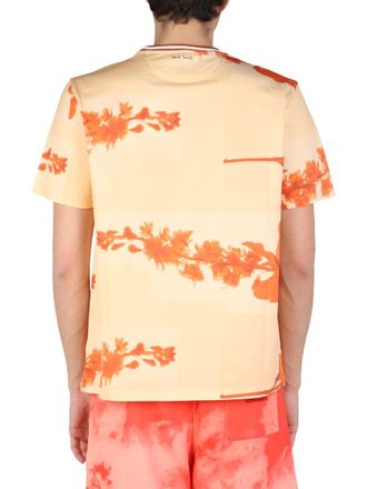 Paul Smith Stem Floral T-Shirt - Orange