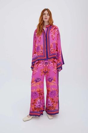 Raishma Alisa Pink Viscose Shirt at Nordstrom, Size 16L Uk