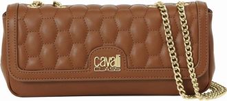Cavalli Schoudertas met kettingriem - Dames - Schoudertassen - Bruin - ONE Size - Tassen