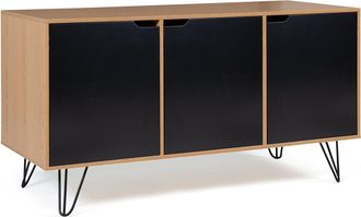 IDMarket Credenza Bassa Vintage Noemi 3 Ante In Legno