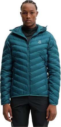 Hagl&ouml;fs S&auml;rna Mimic Hood - Heren - Zomerjassen - Blauw - S - Leer - Jassen