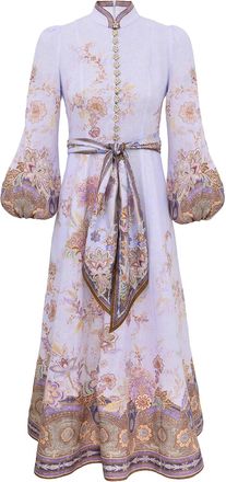 Zimmermann MIDI LINEN DRESS WITH BUTTONS - Zimmermann - Woman