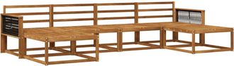 vidaXL Conjunto De Sof&aacute;s De Exterior 6 Uds. Natural Vidaxl