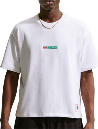 Nike NSW Boxy Futbol Loose T-Shirt University Red White Stadium Green IR8959-101