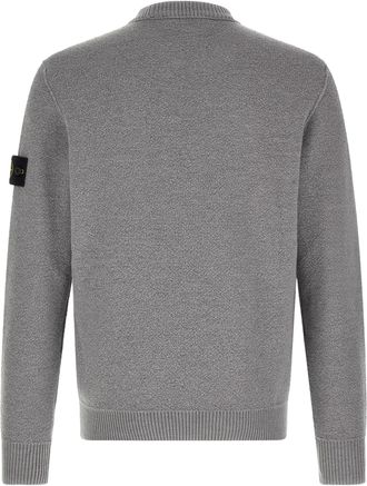 Stone Island Virgin Wool Crew Neck Sweater - Grey