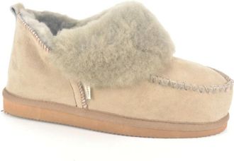 Shepherd Gesl Plateau - Dames - Winterlaarzen - Beige - 41 EU - Wol - Schoenen