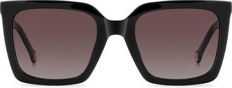 Carolina Herrera HER 0416/S 0WM/HA Womens Sunglasses Black Size 53