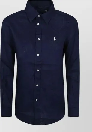 Polo Ralph Lauren long sleeve linen button front shirt