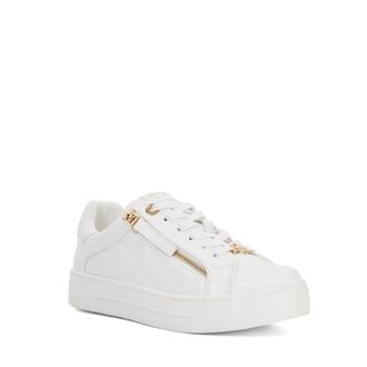 Dune London Dune Dames Eisel - Gequiltte Flatform Veterschoenen