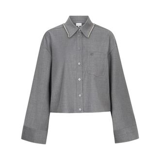 Dante6 Courtney Shirt - Dames - Blouses & Shirts - Grijs - Maat: XL Leer