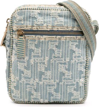 Fendi Pre-owned Fendi Zucca Denim Crossbody Ladies 2384 8BT098 TZH 068