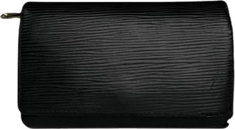 Louis Vuitton Pre-owned Wallets, female, Black, Size: ONE SIZE Pre-owned Leather Wallet