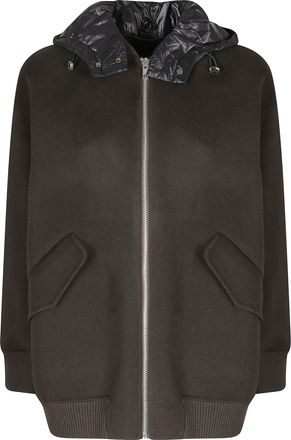 Department Five Double-Faced Wool Bomber Jacket With Quilted Hood