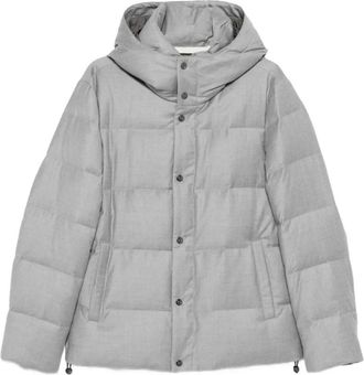 Montecore Piumino Imbottito in Piuma 95 - Heren - Winterjassen - Grijs - M - Leer - Jassen