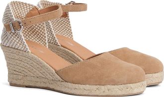Barbour Elder Espadrille Wedge in Tan Suede at Nordstrom, Size 10