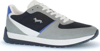 Harmont & Blaine Grijze Bassotto Logo Su&egrave;de Sneakers - Heren - Sneakers - Grijs - 40 EU - Su&egrave;de - Schoenen