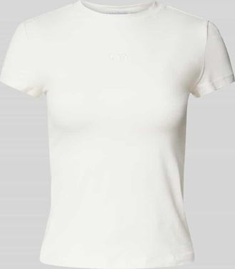 LeGer By Lena Gercke T-Shirt mit Label-Stitching - LeGer Studio Kollektion in Weiss, Gr&ouml;&szlig;e 34
