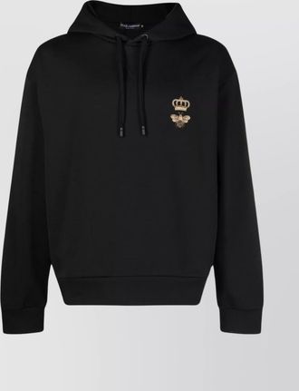 Dolce & Gabbana cotton embroidered logo hoodie