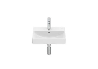 Roca Roca - Lavabo De Porcelana Compacto Mural O Para Semipedestal Ona Medidas: 450x360x150 Mm
