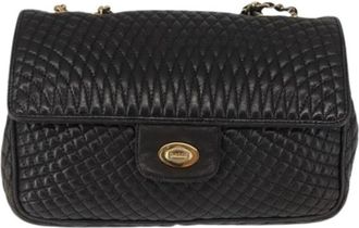 Bally Pre-owned Leren Schoudertas - Dames - Vintage Schoudertas - Zwart - ONE Size - Leer - Vintage