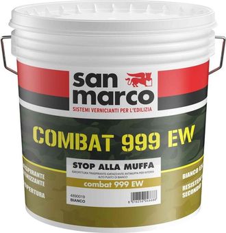 San Marco Combat 999 ew pittura traspirante antimuffa bianca lt 14
