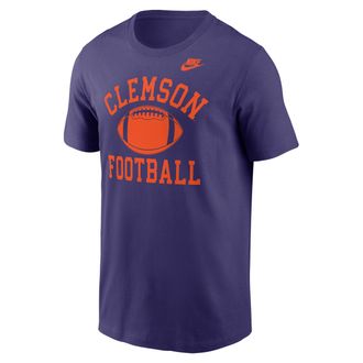 Nike Clemson Legacy Football Icon Nike Mens College T-Shirt in Purple | N19952MCLN-AX3
