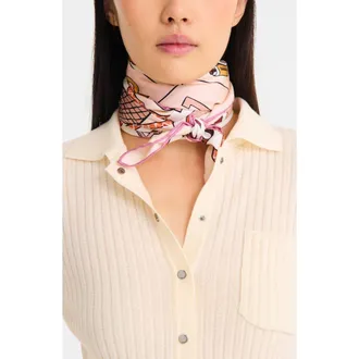 Longchamp Le Jeu de Cheval Silk Scarf in Ballet at Nordstrom