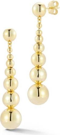 Glaze Jewelry Graduated Ball Drop Earrings in Gold at Nordstrom Rack