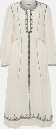 Isabel Marant Pippa embroidered cotton midi dress