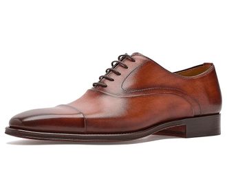 Magnanni Vista Mens Dress Flat Shoes Cognac : 10.5 M, Leather