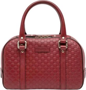 Gucci Pre-owned Handbags, female, Red, Size: ONE SIZE Pre-owned The Bree Satchel