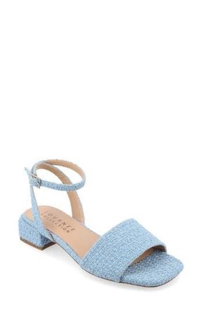 Journee Collection Adleey Block Heel Sandal in Blue at Nordstrom Rack, Size 6.5