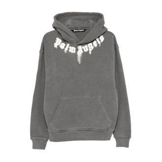 Palm Angels Heren, Sweatshirts & Hoodies, Grijs, Maat: S