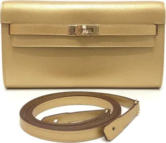 Herm&egrave;s Gold Chain/Shoulder Wallet (Pre-Owned)