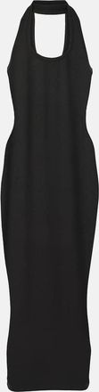 Coperni Ribbed-knit cutout maxi dress