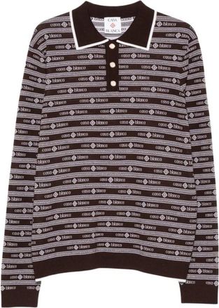 Casablanca Poloshirt - Heren - Polos - Bruin - M - Tops