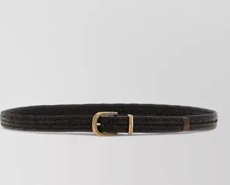 Brunello Cucinelli braided stretch leather belt