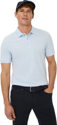 Brax Poloshirt Brax lichtblauw korte mouw normale fit katoen